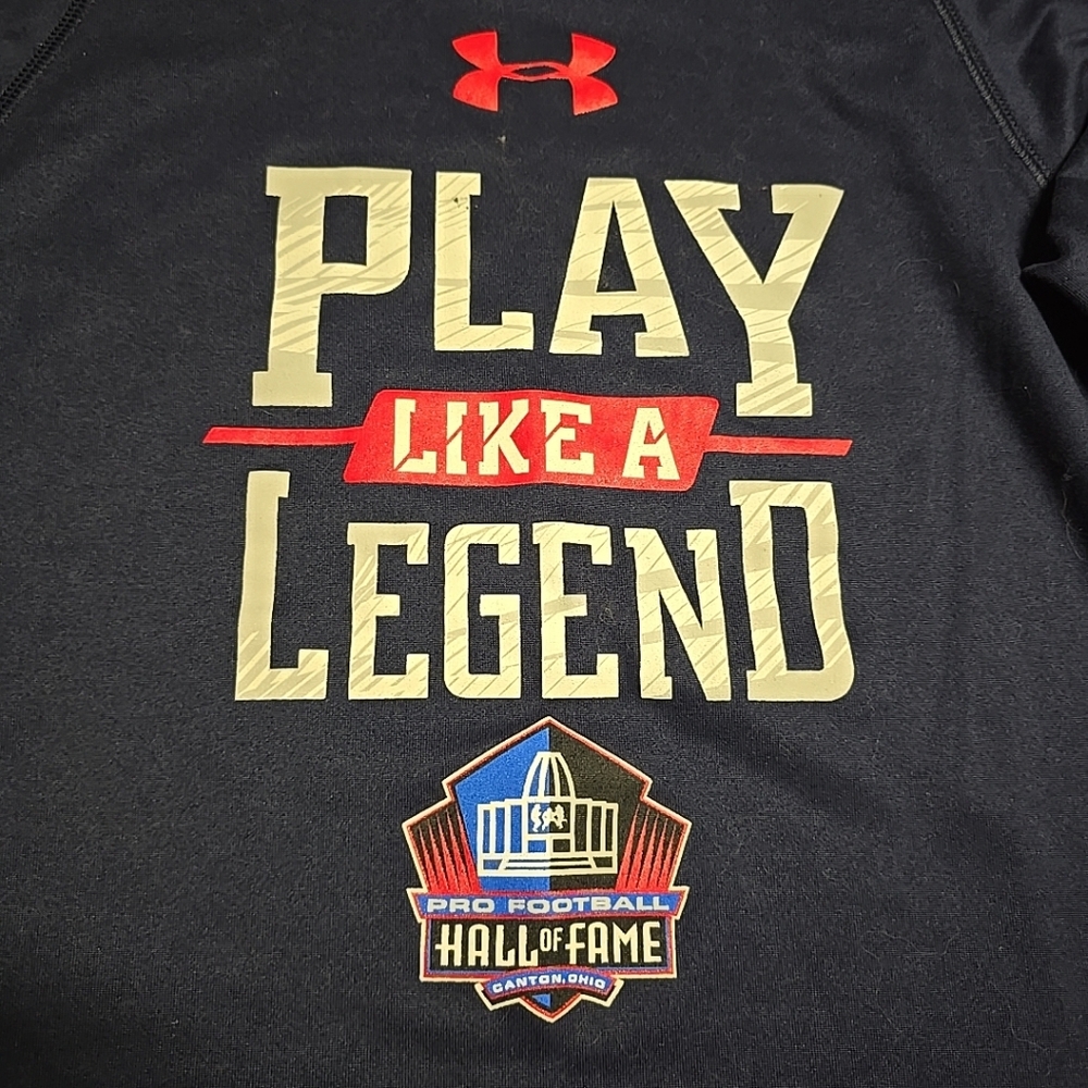 NFL Hall of Fame Play Like A Legend Under Armour Long Sleeve Shirt Youth Large
